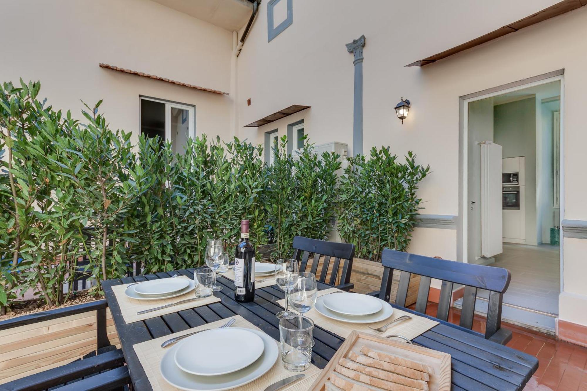 Apartments Florence-Taddea Terrace Exterior photo